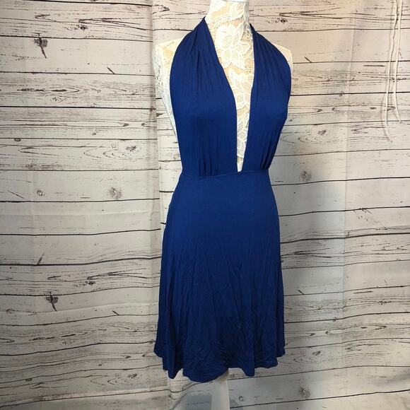 Kenneth Cole Multi-way Convertible Wrap Beach Dress blue size small - Picture 11 of 12